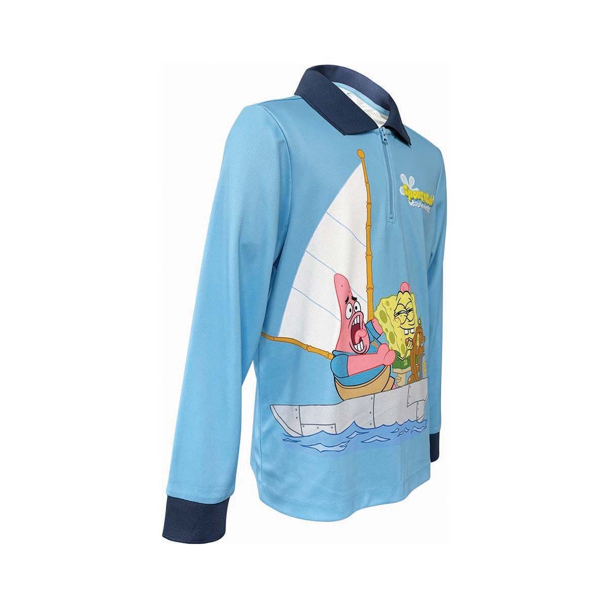 SpongeBob Youth Fishing Shirt, Blue, bcf_hi-res