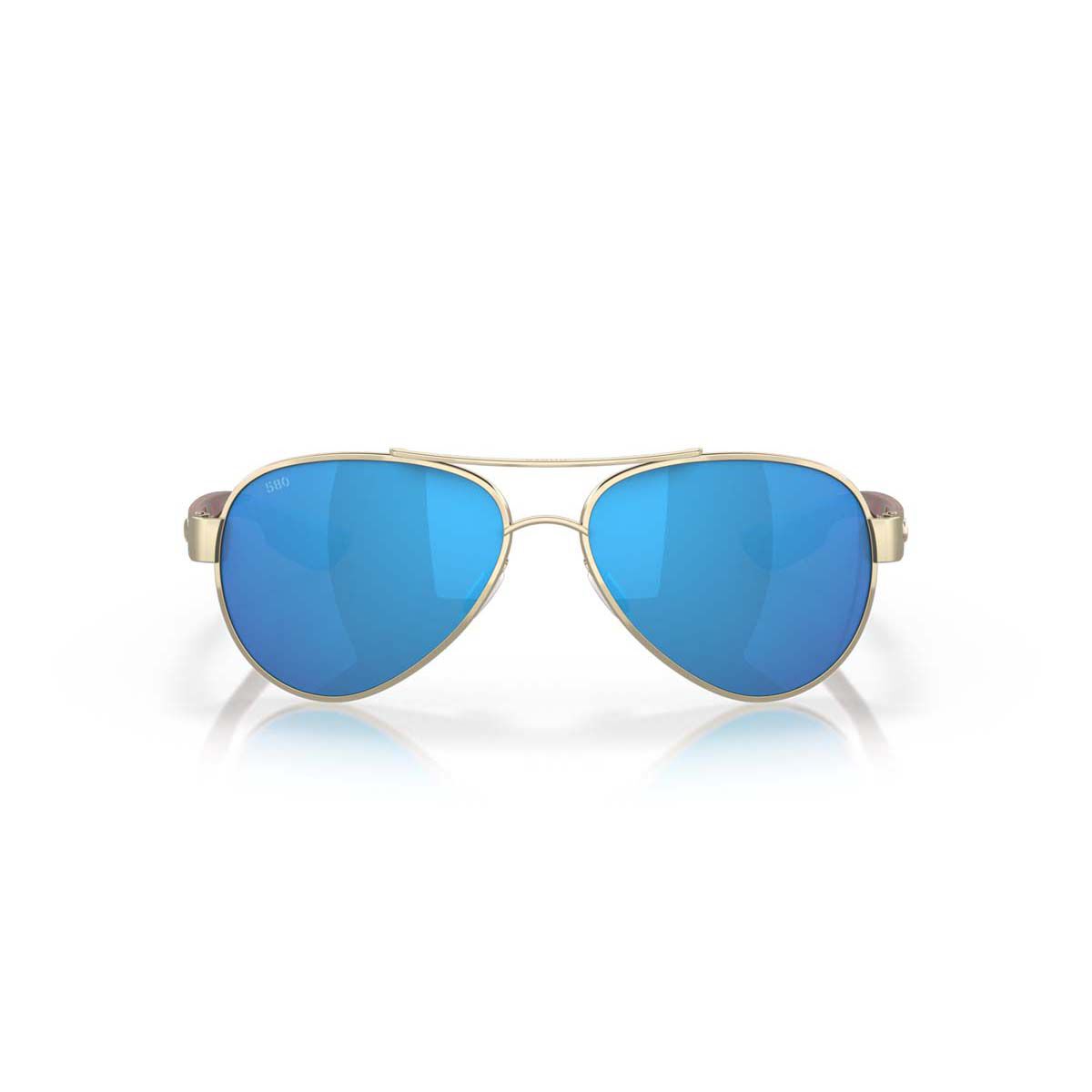 Costa Loreto Women's Polarised Sunglasses Rose Gold with Blue Lens, , bcf_hi-res