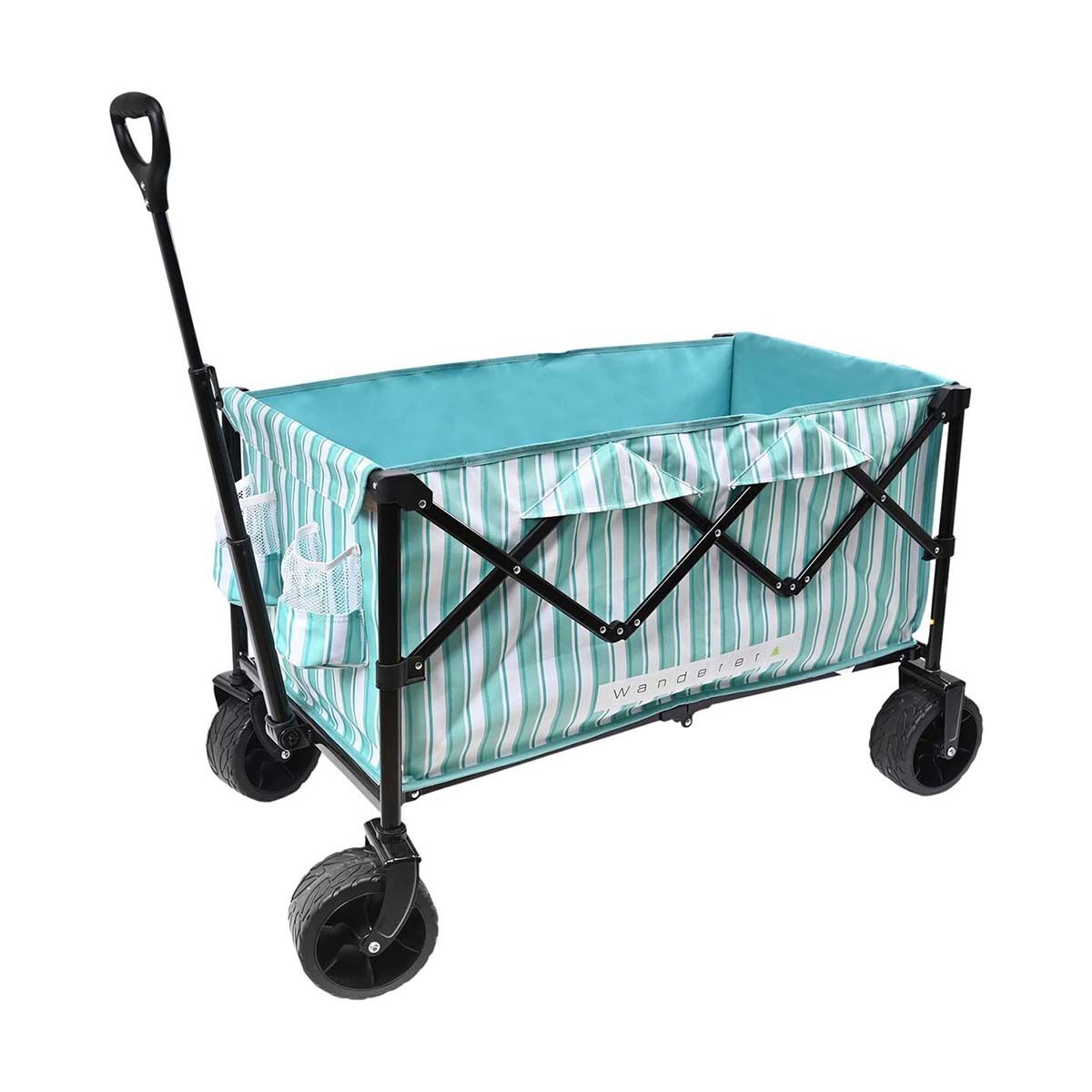 Wanderer Flat Fold Beach Cart 100kg Ocean Green, , bcf_hi-res