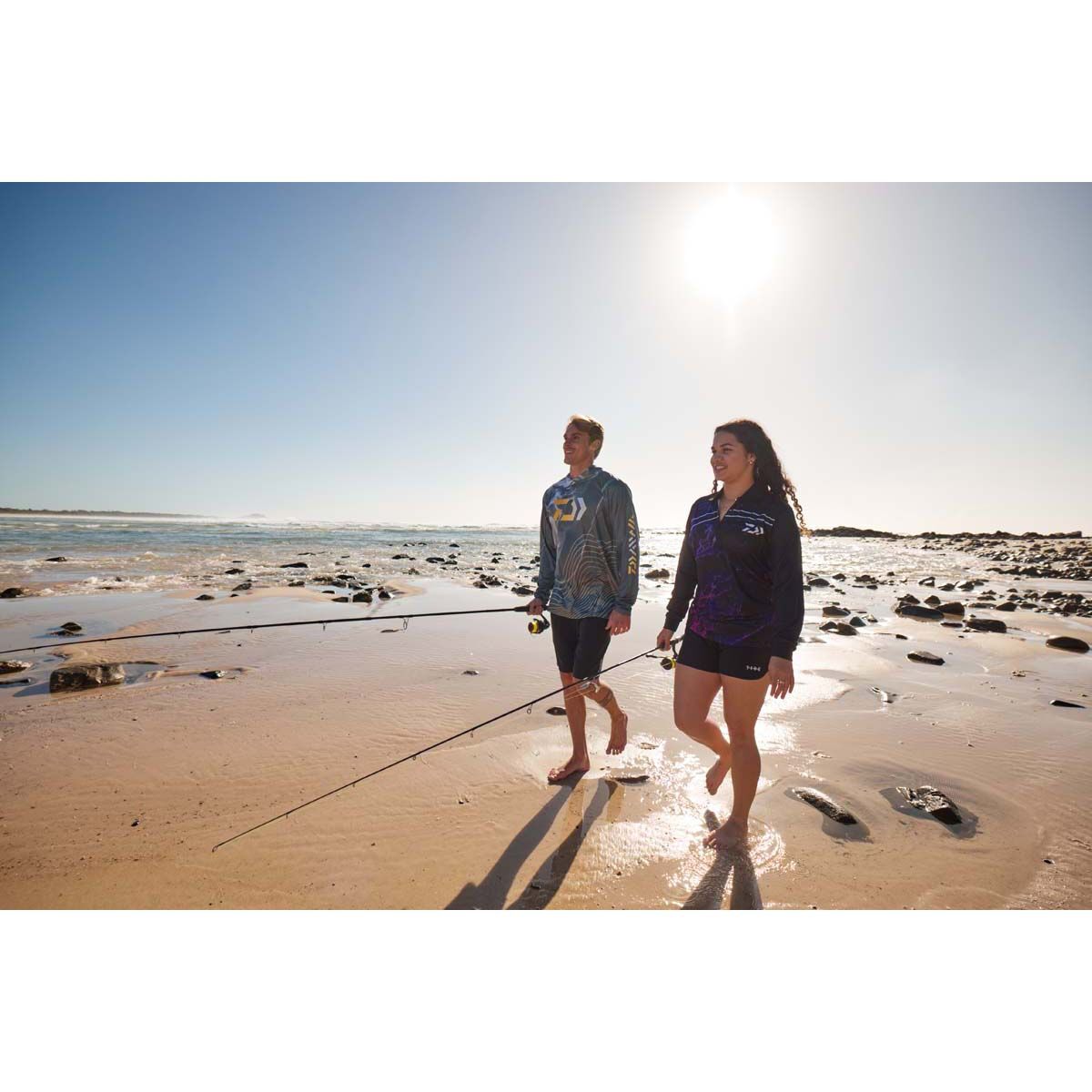 Daiwa Women's Storm Fishing Shirt Black 20, Black, bcf_hi-res