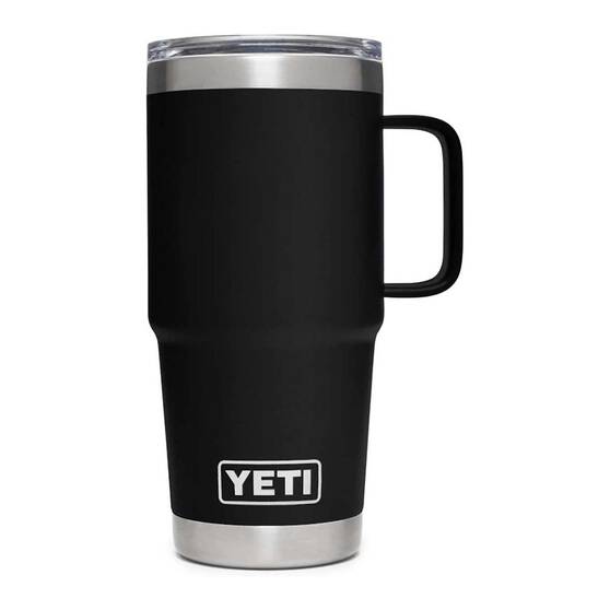 YETI Rambler® Travel Mug with StrongHold™ Lid 591ml Black, Black, bcf_hi-res