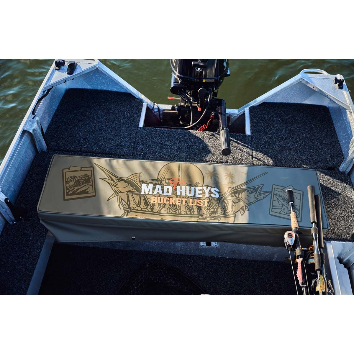 The Mad Hueys Tinnie Seat Cushion 1200 x 300mm, , bcf_hi-res