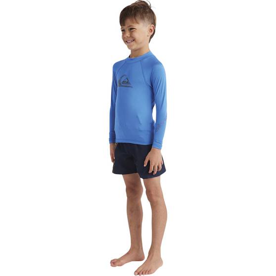 Quiksilver Kids Long Sleeve Rashie, Blue, bcf_hi-res