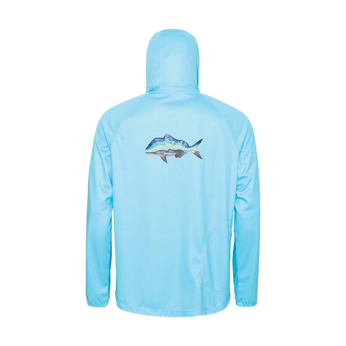 Shimano Men's Snapper Hooded Long Sleeve Sun Tee Blue Snapper S, Blue Snapper, bcf_hi-res