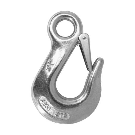 BLA 316 Stainless Steel Fixed Eye Snap Hook, , bcf_hi-res