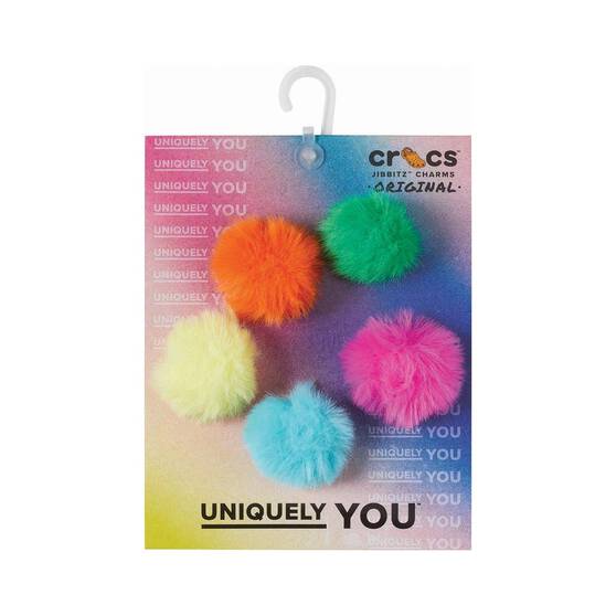 Crocs Jibbitz™ 80's Neon Puff Ball 5 Pack, , bcf_hi-res
