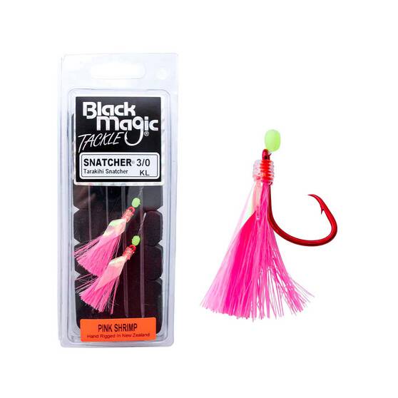 Black Magic Tarakihi Snatcher Rig 3/0 Pink Shrimp, Pink Shrimp, bcf_hi-res