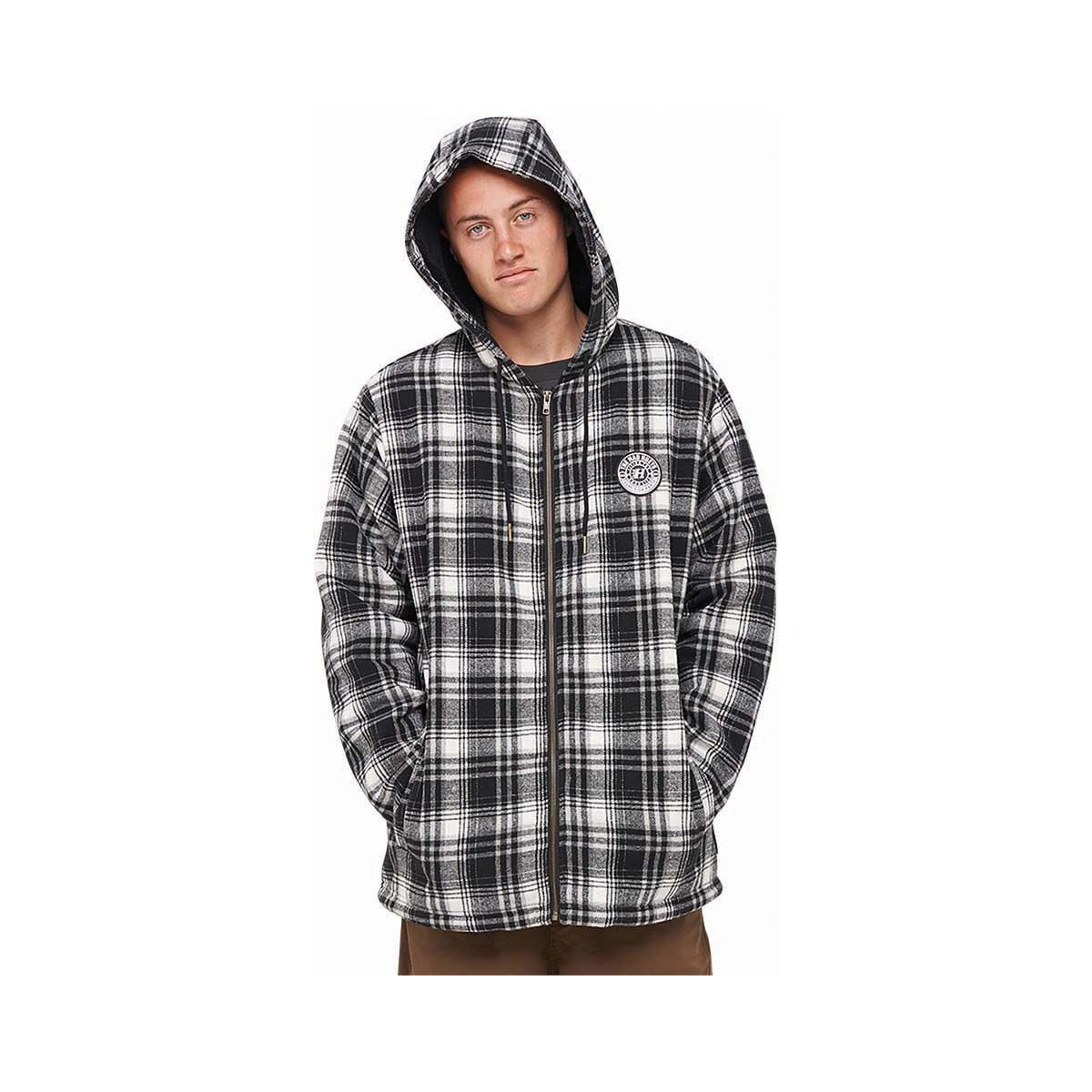 The Mad Hueys Men&rsquo;s Hazza Fleece Flannel Black S, Black, bcf_hi-res