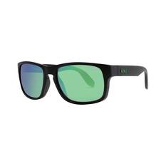 LXD Men’s Baja Mirror Polar Sunglasses Matt Black with Green Lens, , bcf_hi-res