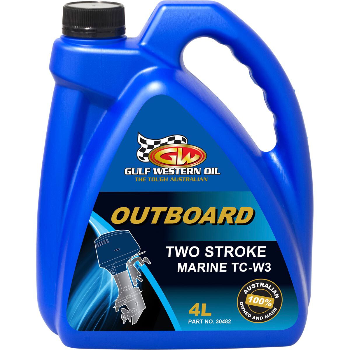 Gulf Western Outboard Oil 2 Stroke 4L, , bcf_hi-res