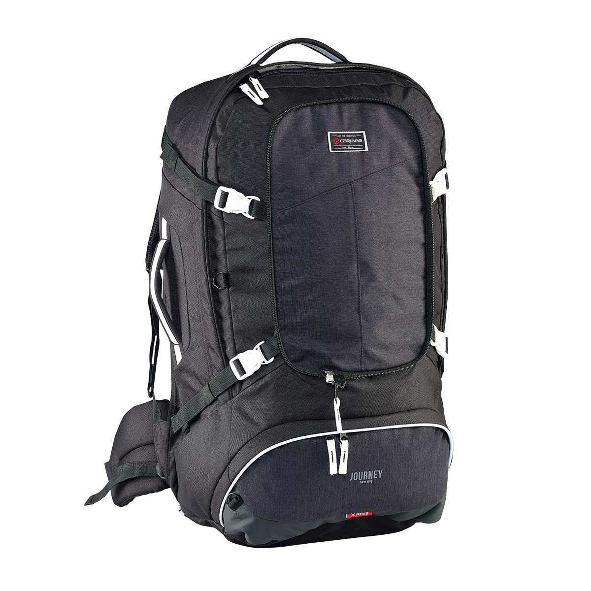 Caribee Journey 65L Travel Pack Black, , bcf_hi-res