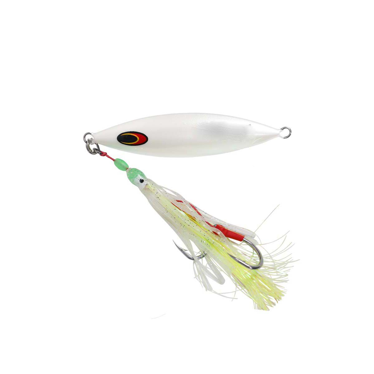 Vexed Dhu Drop Rigged Jig Lure 80g Albino Glow, Albino Glow, bcf_hi-res