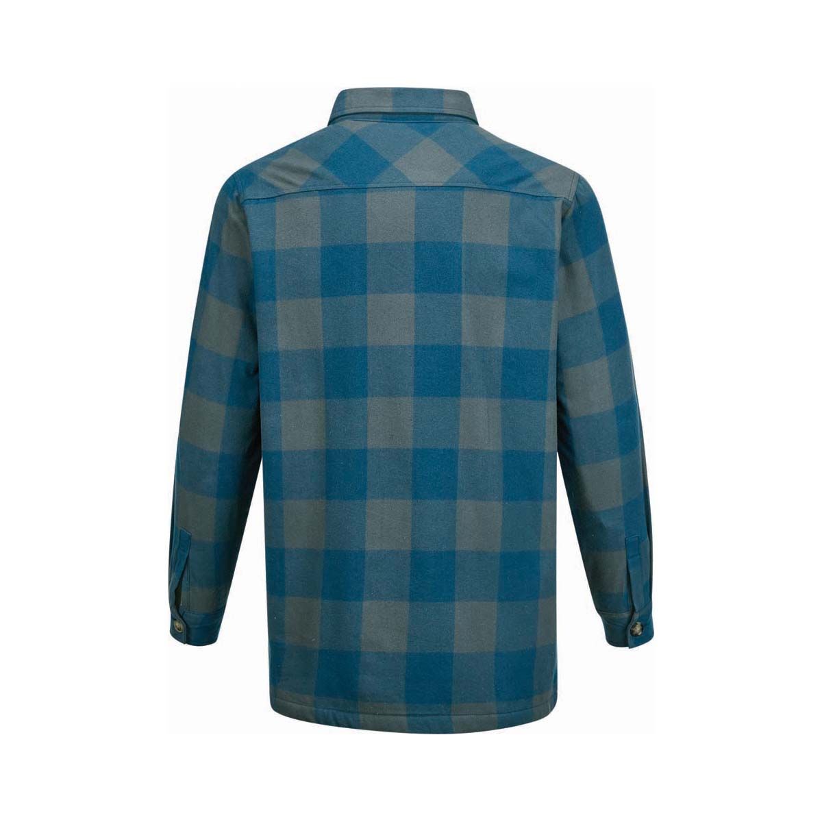 OUTRAK Men&rsquo;s Fleece Lined Shacket, Blue Check, bcf_hi-res
