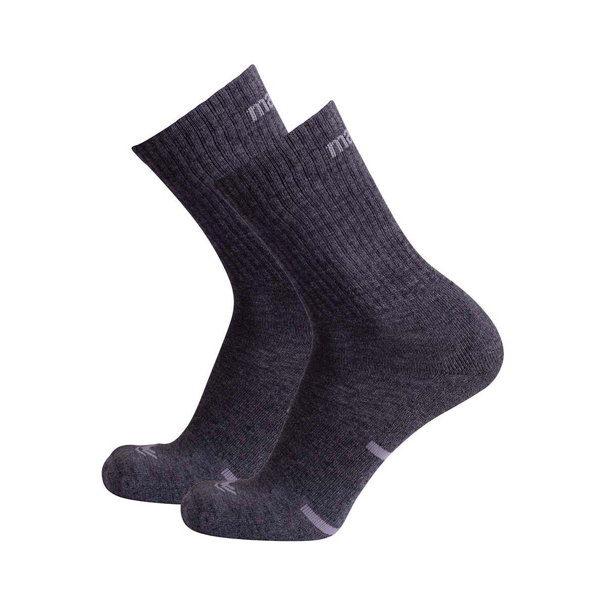 Macpac Hiking Socks - 2 Pack Grey Melange / Light Grey S, , bcf_hi-res