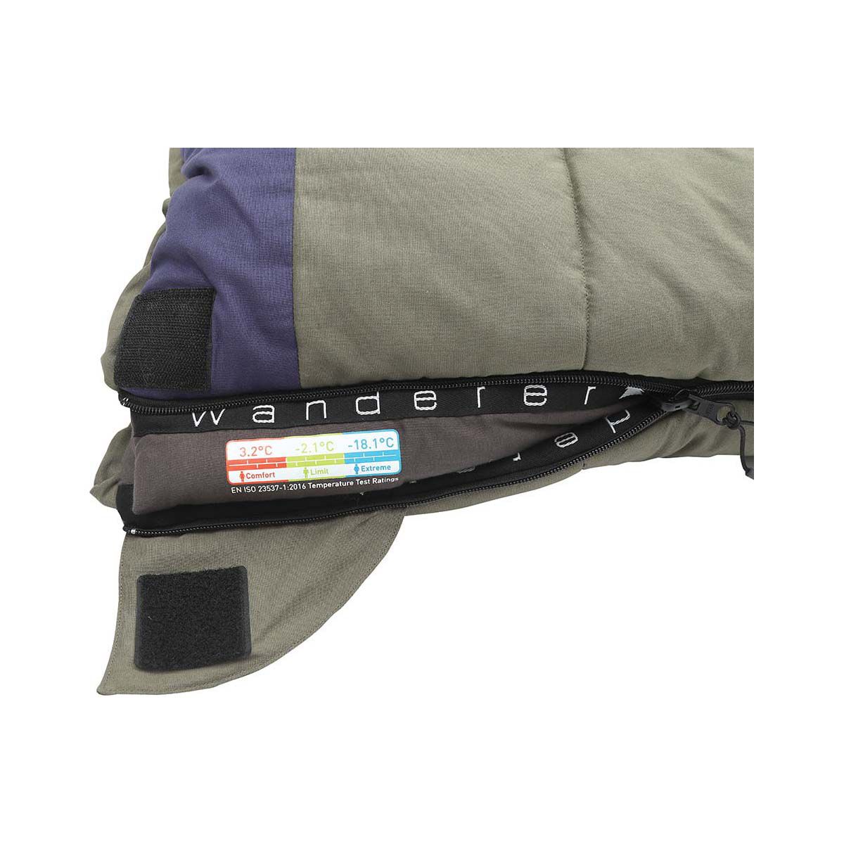 Wanderer Grand Macquarie +3.2C Cotton Camper Sleeping Bag, , bcf_hi-res
