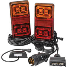 Narva 12V Box Trailer Lamp Plug & Play Kit Rectangular Lamps MDL35, , bcf_hi-res