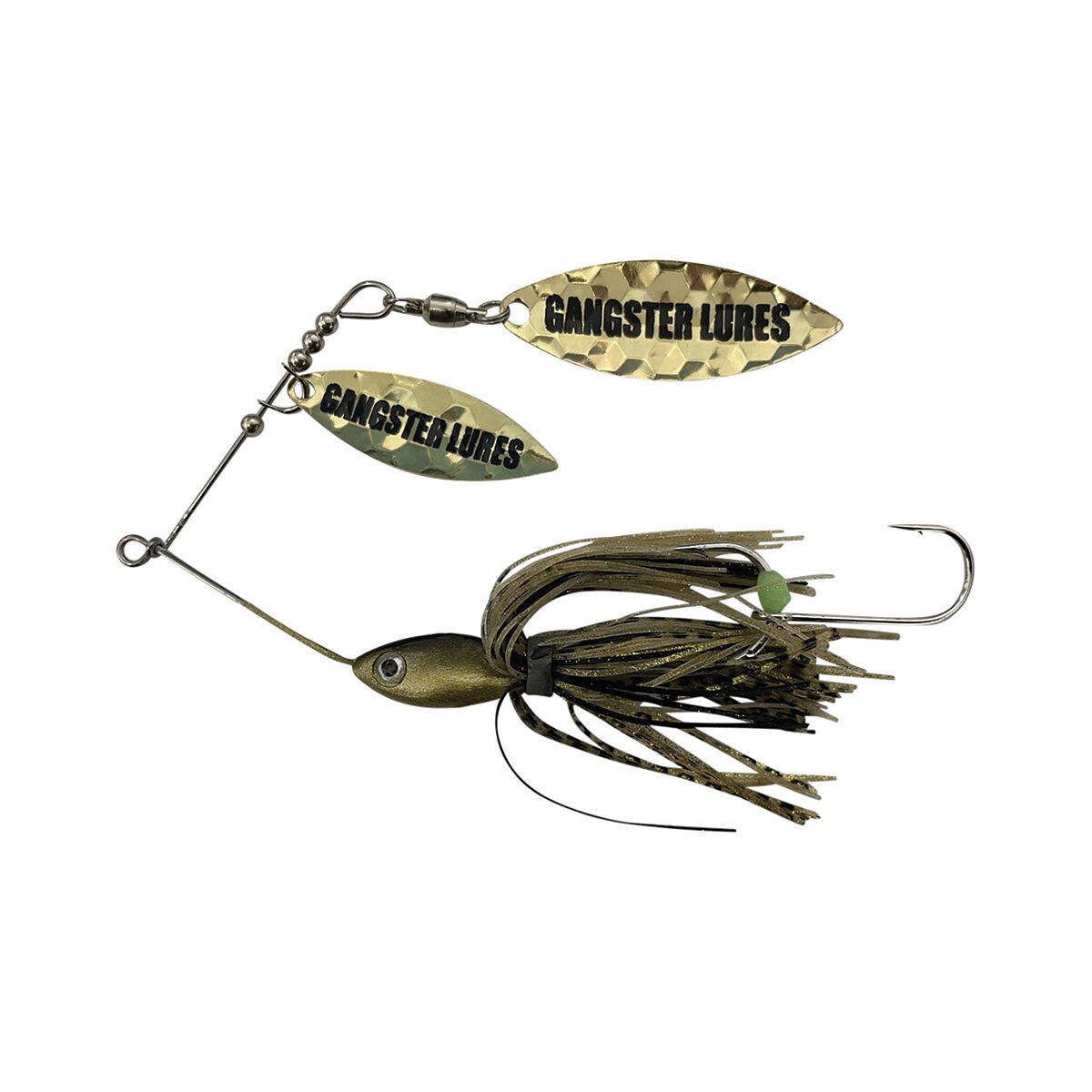 Gangster Terminate Spinnerbait Lure 1/2oz Gold Black BCF