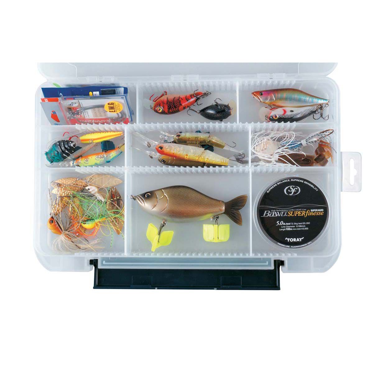 Versus VS-3043ND-2 Tackle Box Clear, Clear, bcf_hi-res