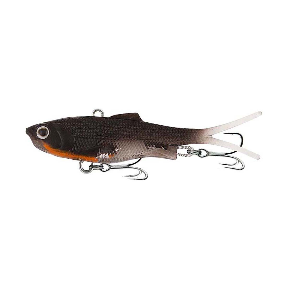Samaki Vibelicious Fork Tail Soft Vibe Lure 85mm 14g Smoking Orange, Smoking Orange, bcf_hi-res