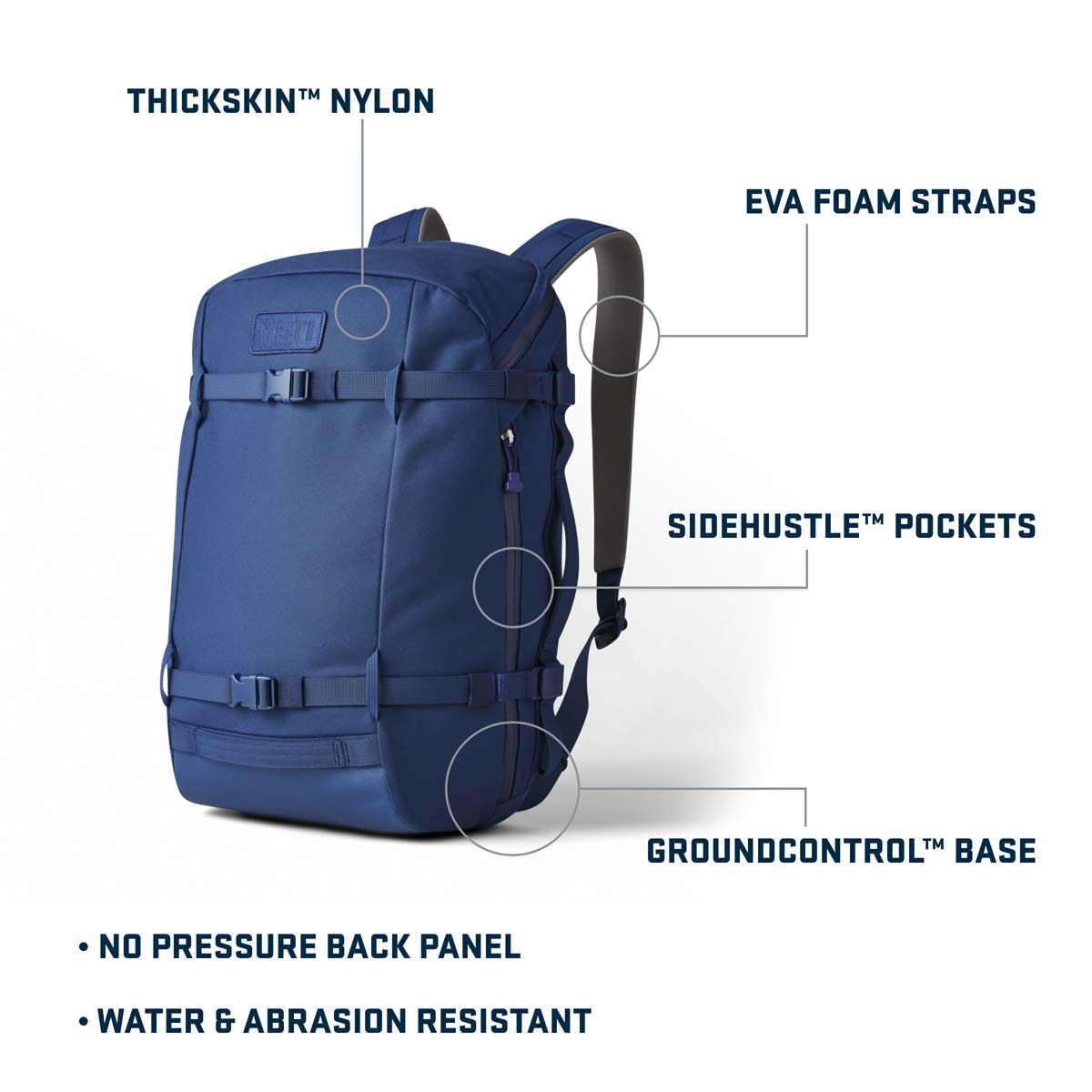 YETI&reg; Crossroads&reg; 22L Backpack Navy, Navy, bcf_hi-res