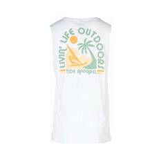 Tide Apparel Men's Windy Tank White S, White, bcf_hi-res