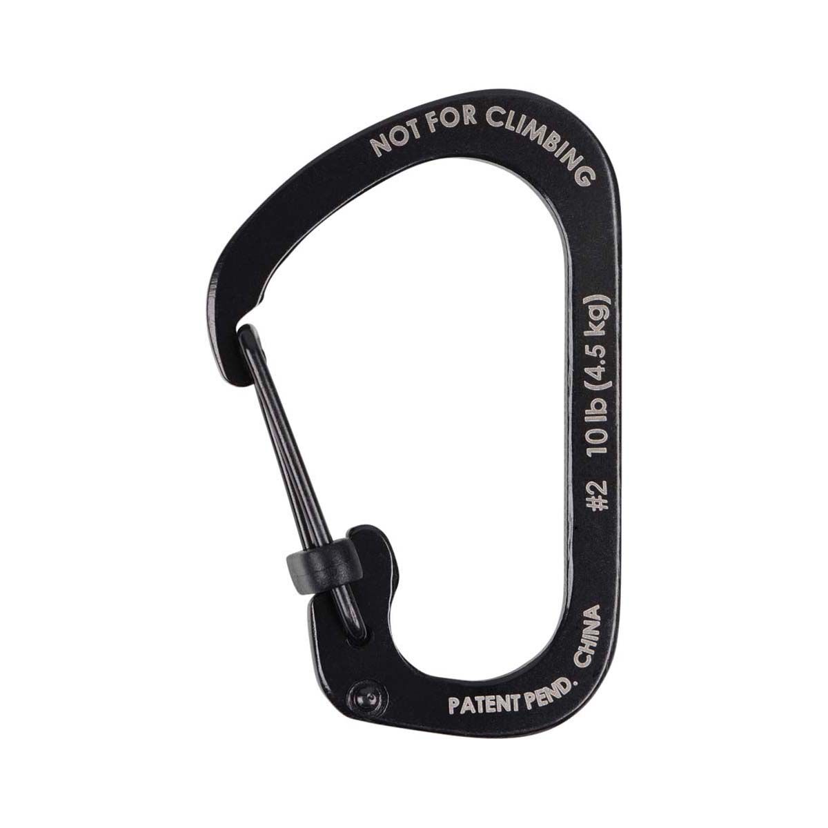 Nite Ize Carabiner SlideLock No.2 Black, , bcf_hi-res