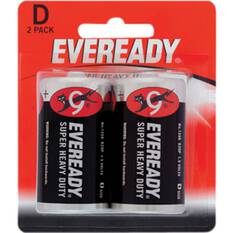 Eveready Super Heavy Duty D Alkaline Batteries, , bcf_hi-res