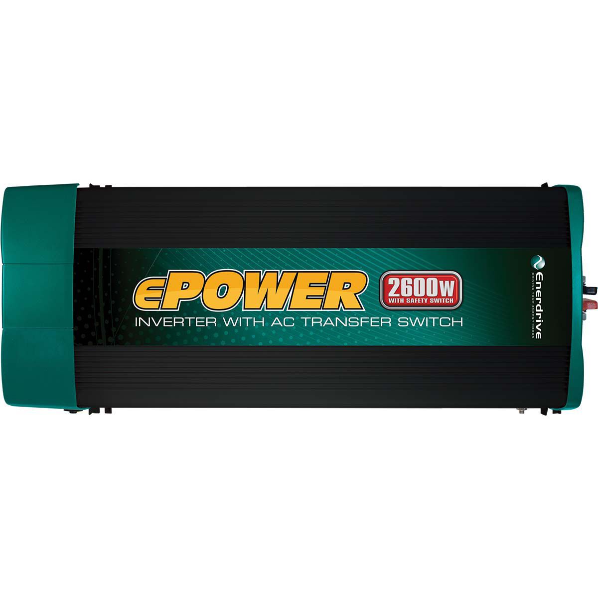 Enerdrive 2600W True Sine Wave Inverter withAC Transfer and Safety Switch, , bcf_hi-res