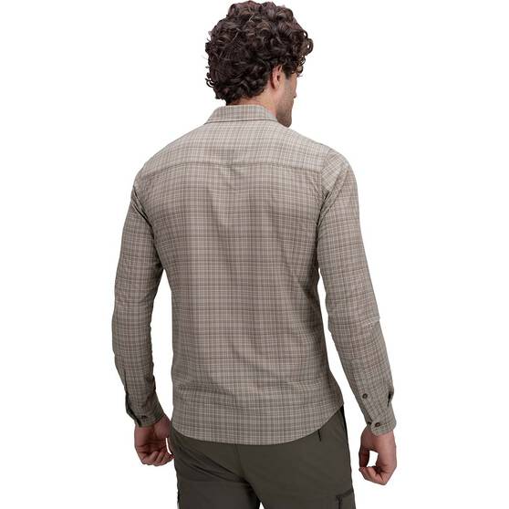 Macpac Men's Eclipse Long Sleeve Shirt V2, Dusky Green, bcf_hi-res