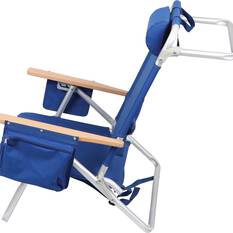 Wanderer Noosa Premium Beach Chair Blue 150kg, , bcf_hi-res