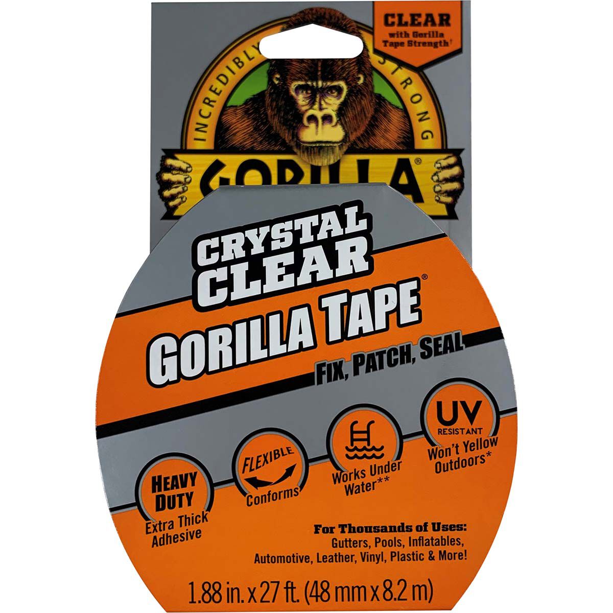 Gorilla Crystal Clear Repair Tape 48mm x 8.2m, , bcf_hi-res