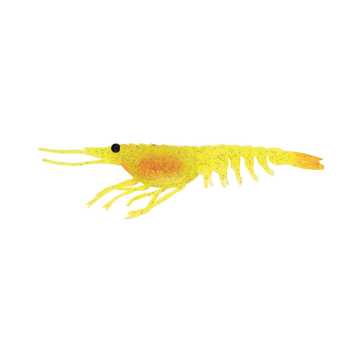 Nomad Live Ops Switcher Shrimp Soft Plastic Lure 3.5in Chartreuse UV, Chartreuse UV, bcf_hi-res