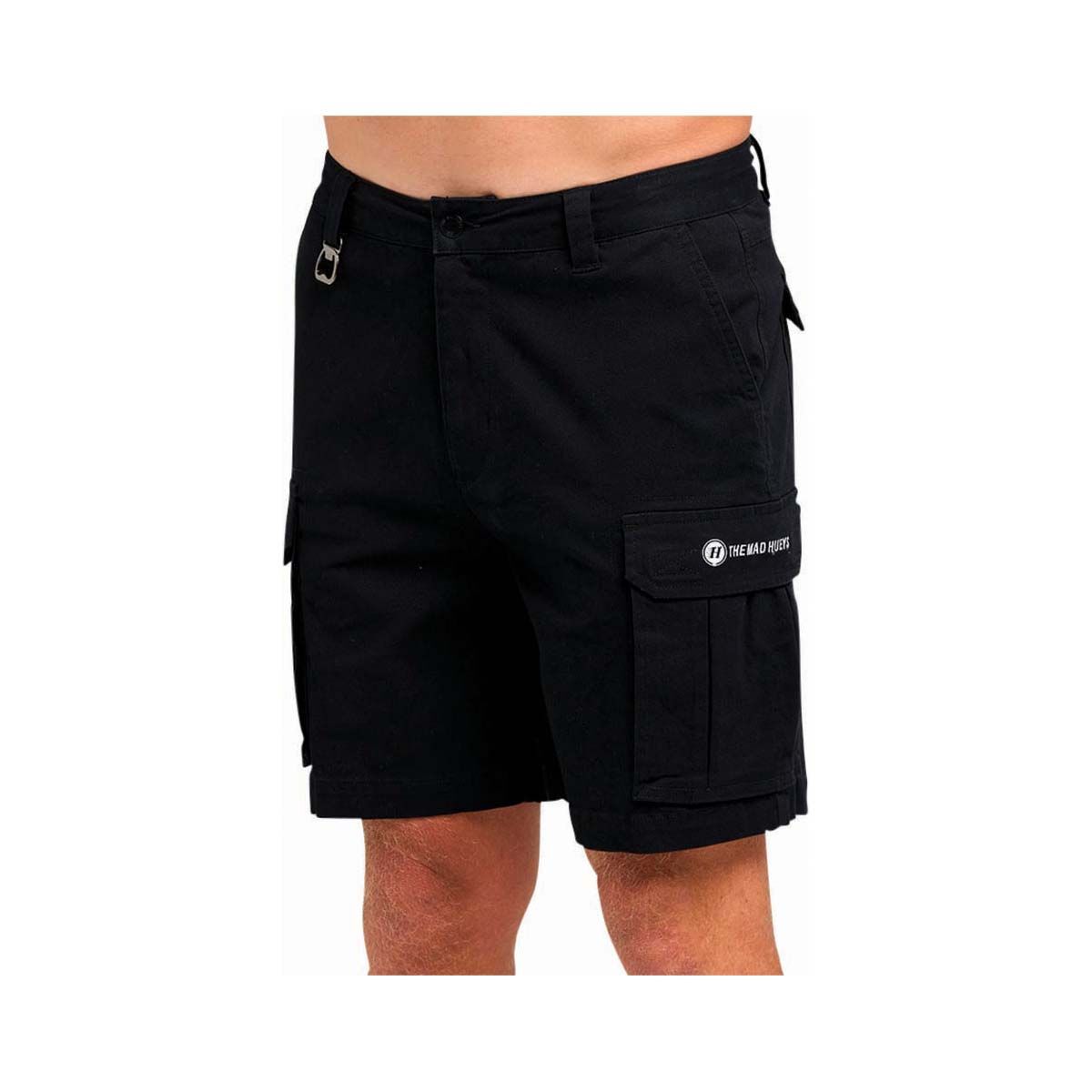 The Mad Hueys Men's Snagged Cargo Shorts 20in, Black, bcf_hi-res