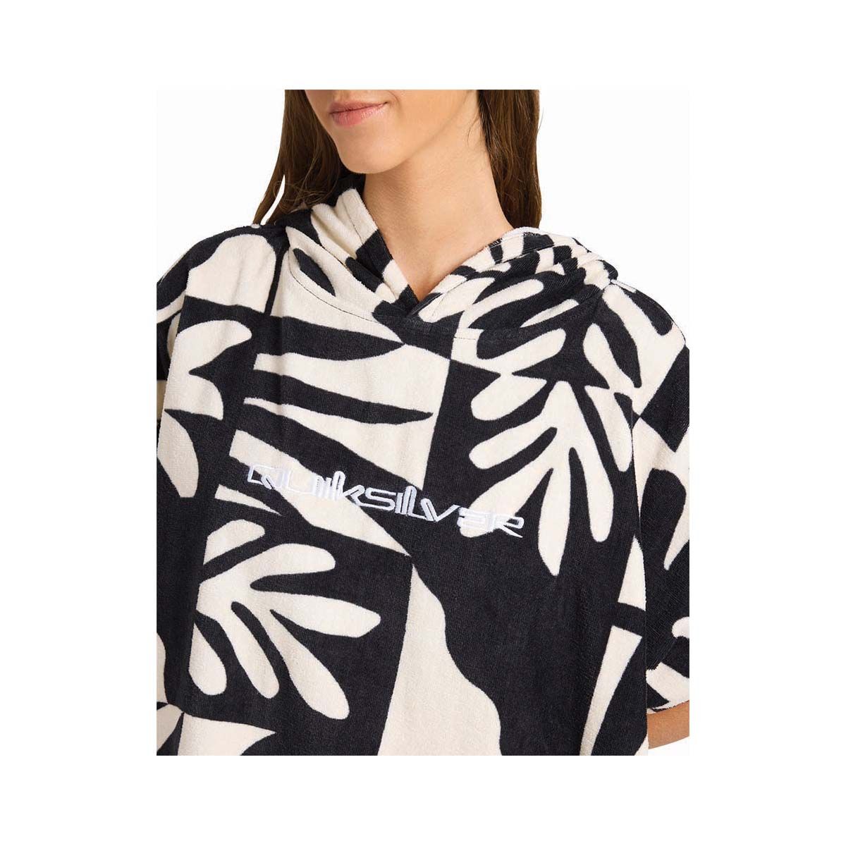 Quiksilver Women&rsquo;s Coastal Poncho Towel Birch OSFM, Birch, bcf_hi-res