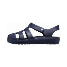 Crocs Kids’ Classic Fisherman Sandals, Navy, bcf_hi-res
