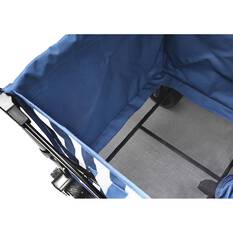 Wanderer Flat Fold Beach Cart 100kg Nautical Stripe, , bcf_hi-res