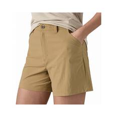Patagonia Women's Quandary Shorts 5in Tan 0, Tan, bcf_hi-res