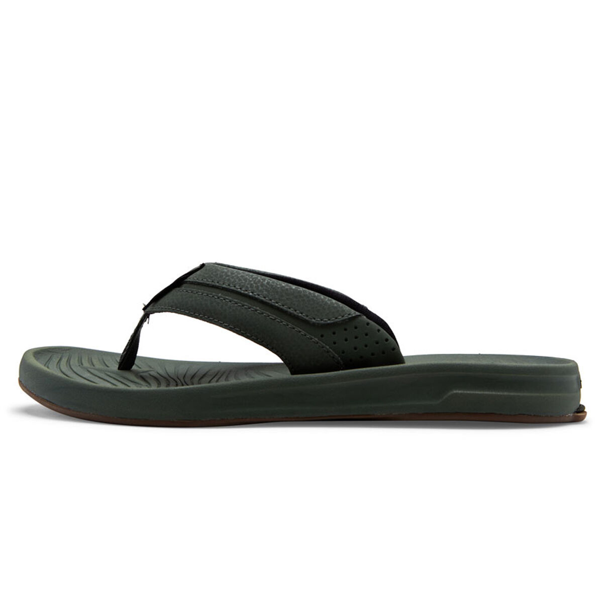 Quiksilver Waterman Men's Travel Oasis Thongs, Green, bcf_hi-res