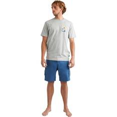 Quiksilver Waterman Men’s Tsunami Short Sleeve Tee, Grey Heather, bcf_hi-res