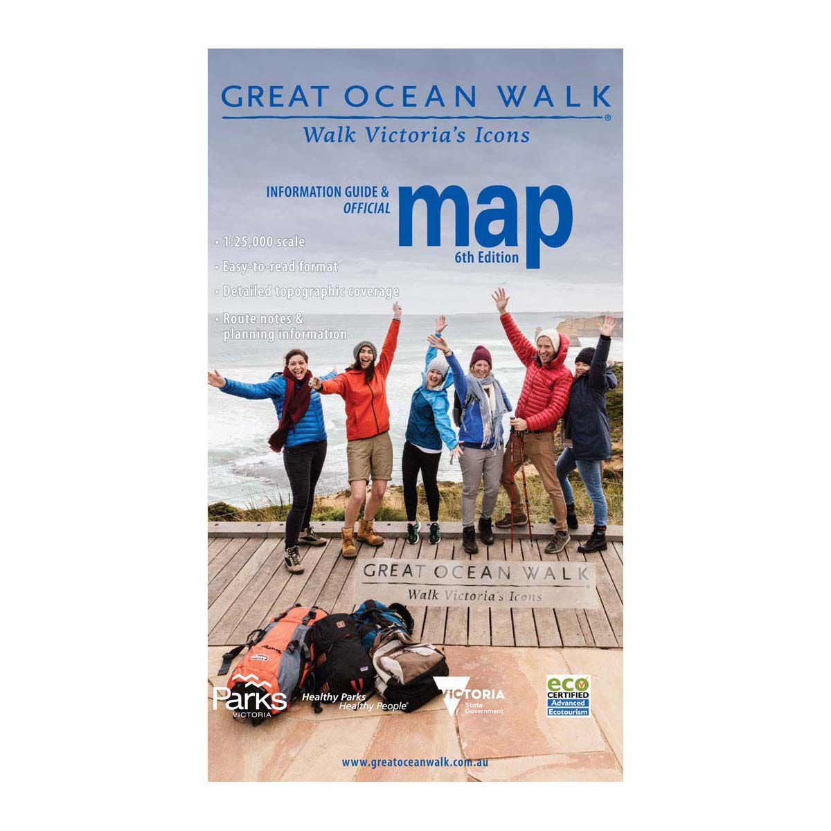 Meridian Maps Great Ocean Walk Map, , bcf_hi-res