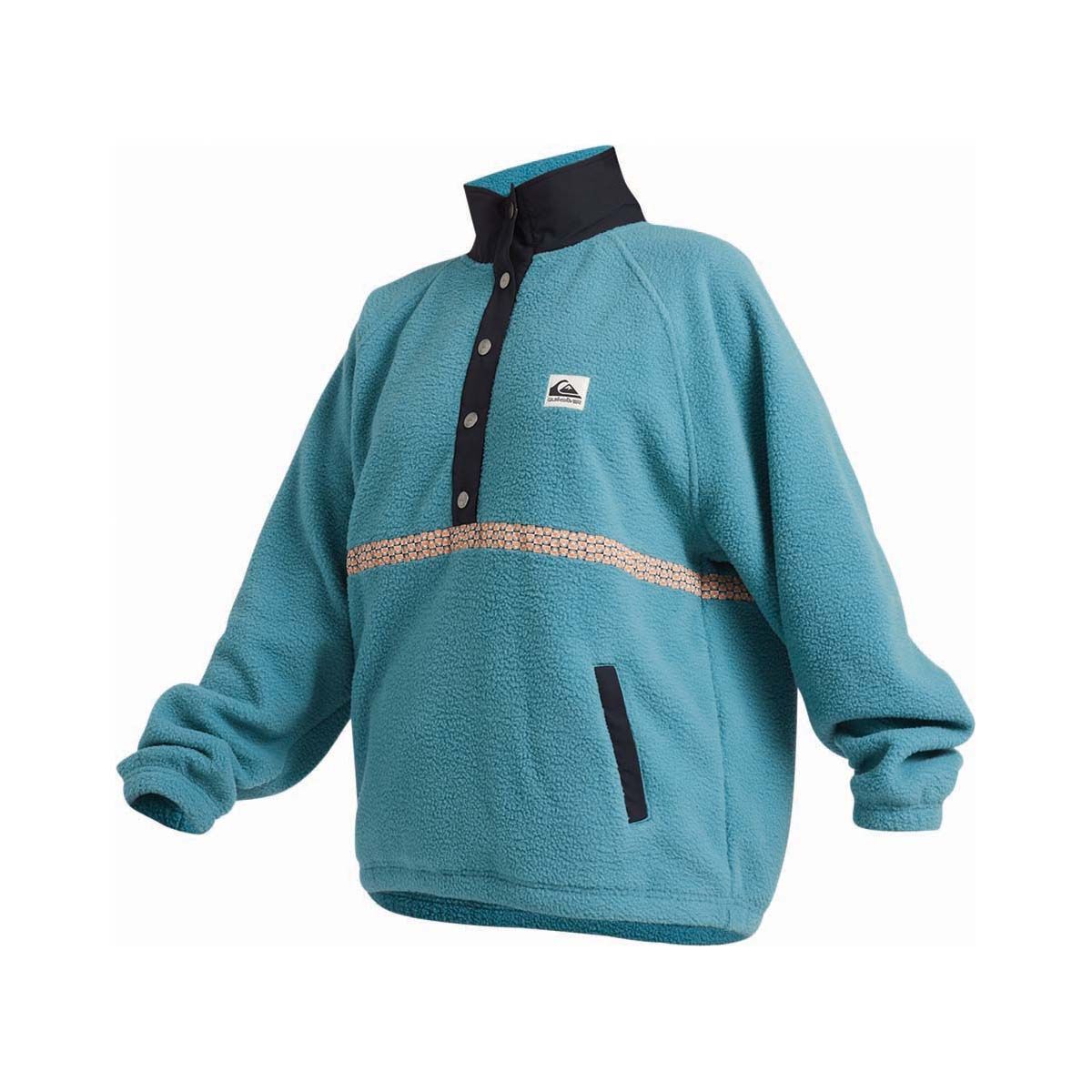 Quiksilver Sherpa Compass Fleece Jumper for Women, Brittany Blue, bcf_hi-res