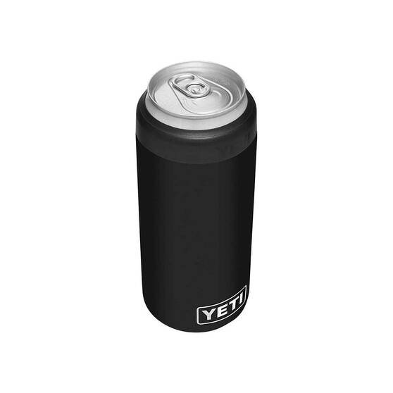 YETI® Rambler® Colster® Slim Can Cooler (250ml) Black, Black, bcf_hi-res