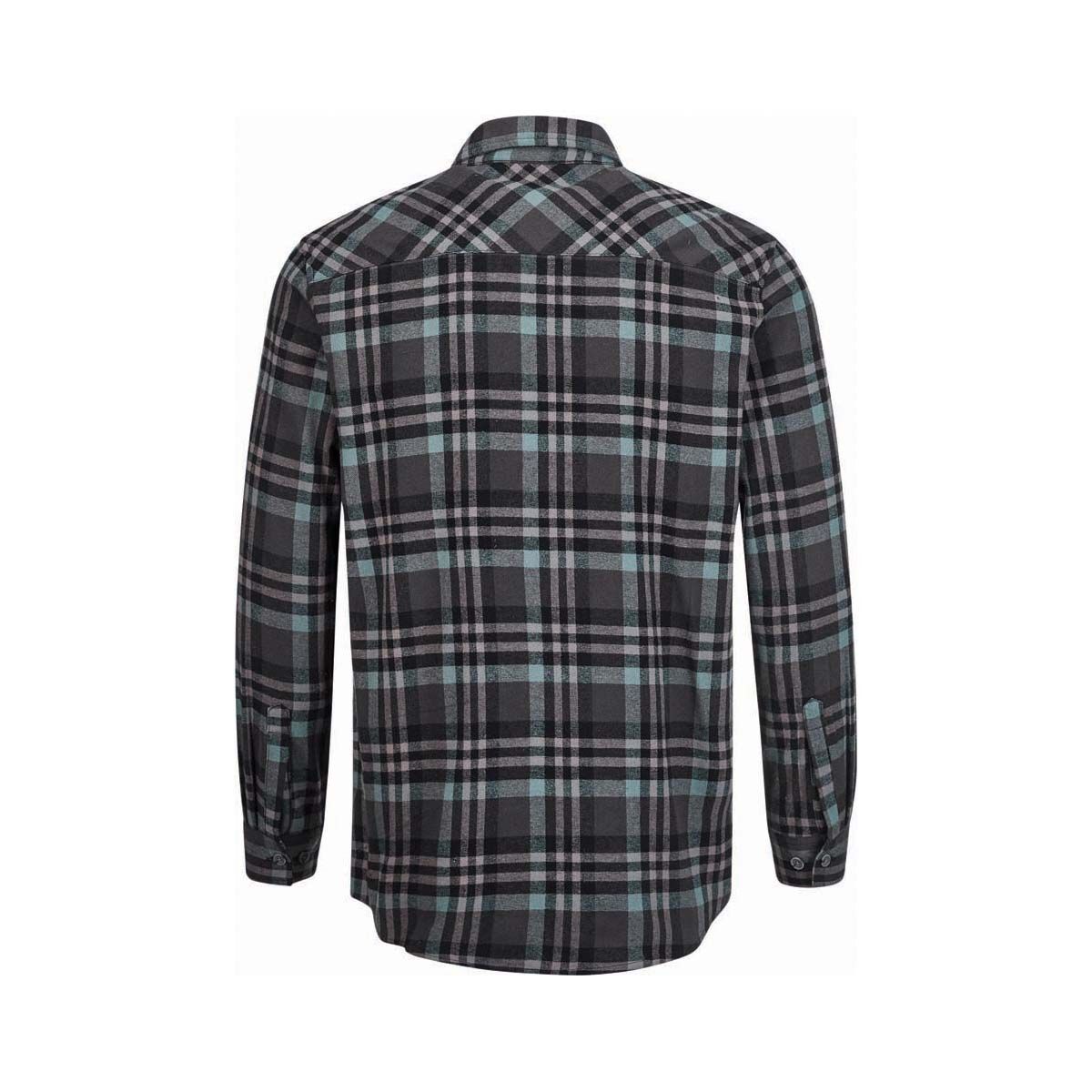 OUTRAK Unisex Flannel Shirt Grey Check L, Grey Check, bcf_hi-res