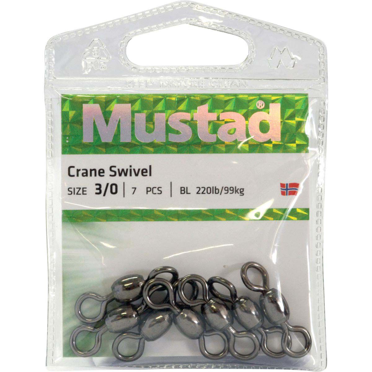 Mustad Crane Black Swivel, , bcf_hi-res