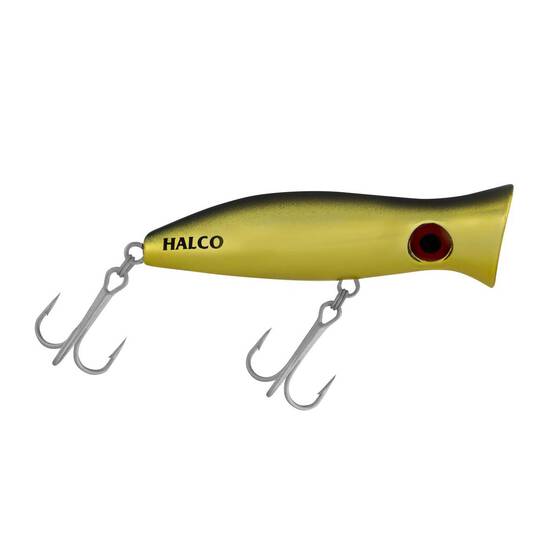 Halco Roosta Pop Surface Lure 80mm Gold Black, Gold Black, bcf_hi-res