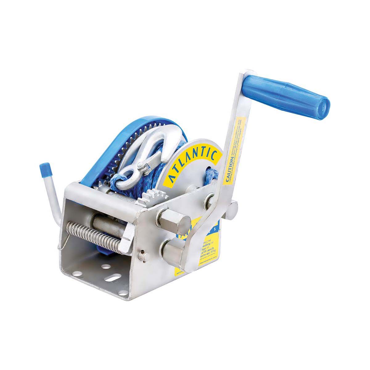 Atlantic Marine Winch 10:1/5:1/1:1 Rope Snap Hook 7.5mx6mm 1135kg, , bcf_hi-res