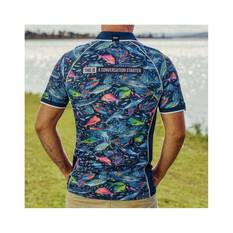 TradeMutt Men’s The Bust Up Short Sleeve Polo, Multi, bcf_hi-res