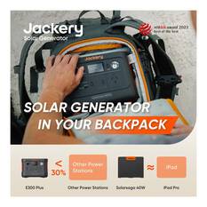Jackery 300 Plus Solar Generator + SolarSaga 40W Mini Solar Panel, , bcf_hi-res