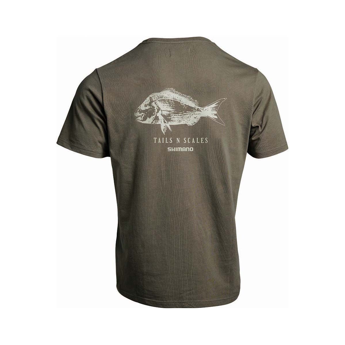 Shimano Men's Tails N Scales Short Sleeve Tee Green S, Green, bcf_hi-res
