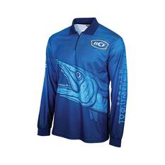 BCF Men’s Fierce Fish Fishing Shirt Blue 3XL, Blue, bcf_hi-res